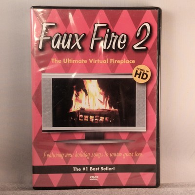 Faux Fire 2: The Ultimate Virtual Fireplace + 8 Classic Christmas Songs DVD NEW 