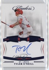 2022 Panini Flawless Signatures Sapphire 3/15 Tyler O'Neill #FS-TO Auto 0n64