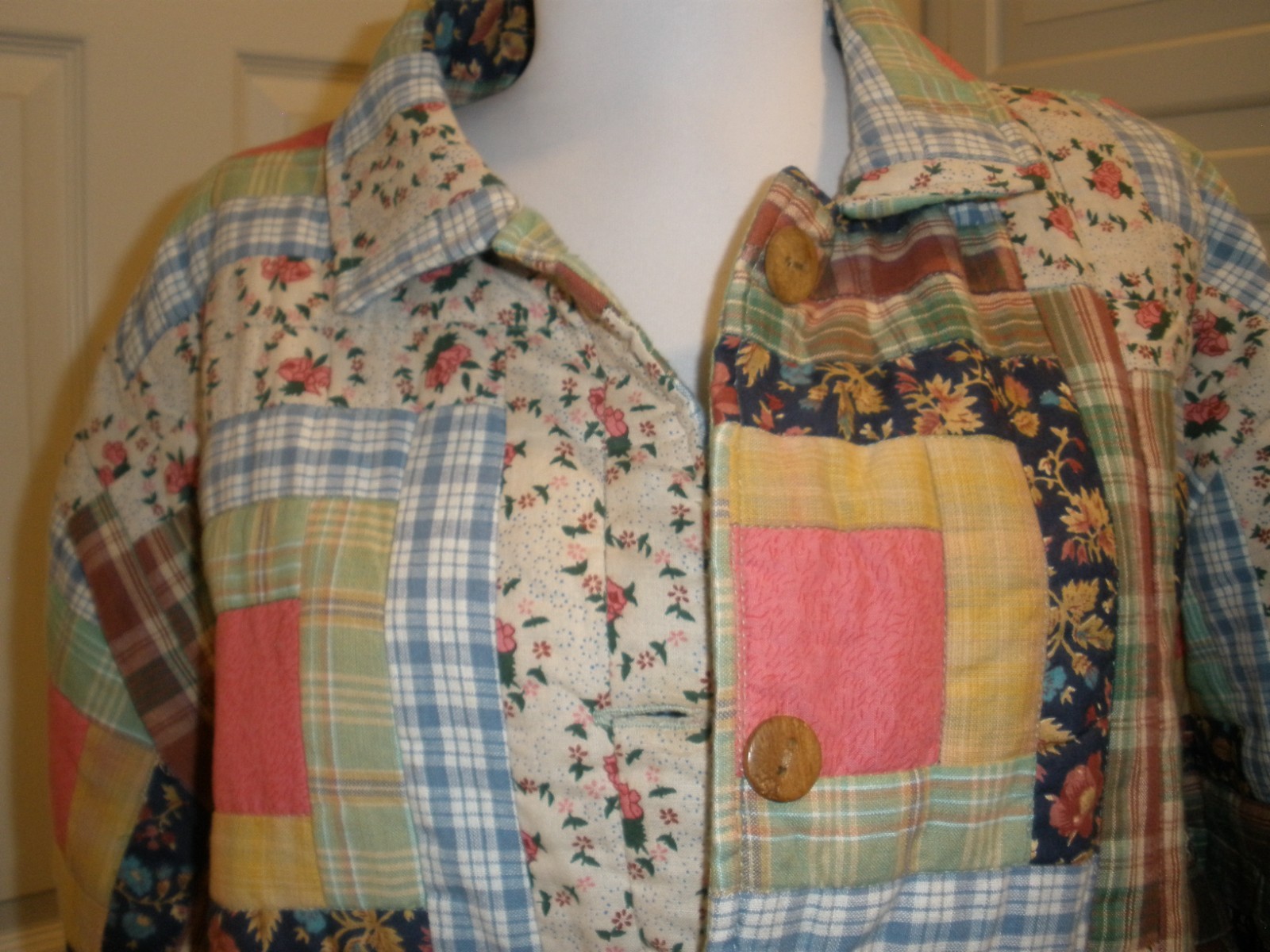 Patch Magic Group Quilted Patchwork Jacket XL Rev… - image 2