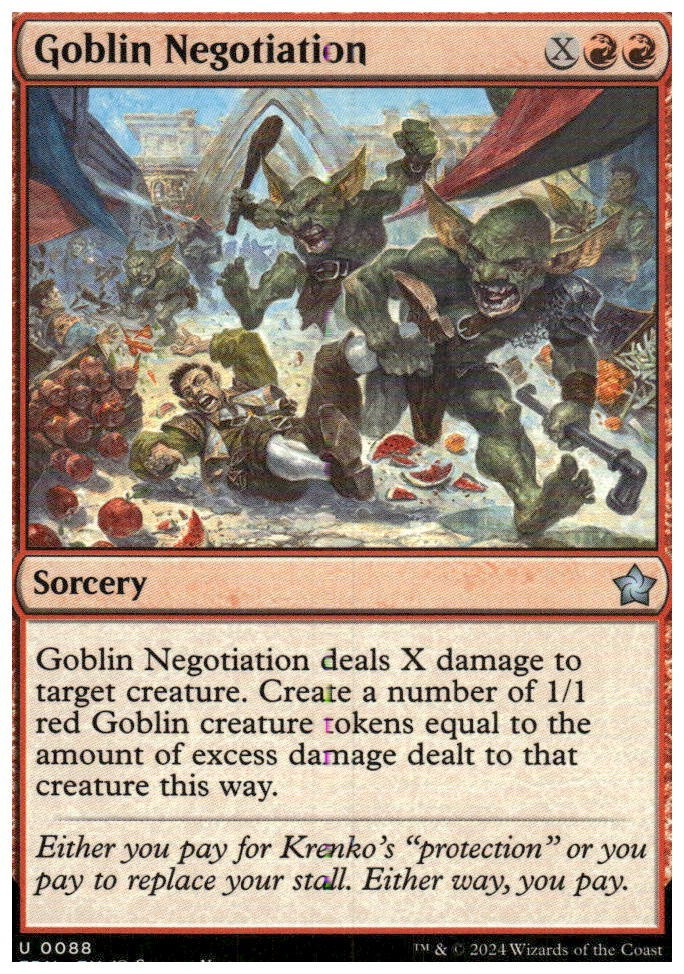 MTG Foundations Goblin Negotiation #88