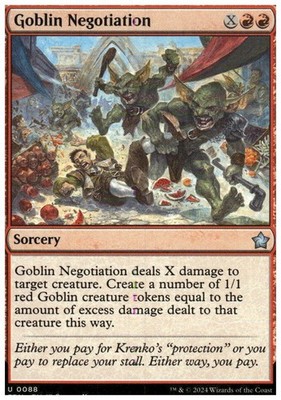 MTG Foundations Goblin Negotiation #88