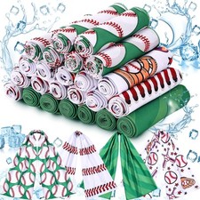 24 Pack Baseball Cooling Towel 40 x 12 Inch Breathable Sport Cooling Towel Mi...