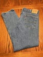 Levis 541 Jeans Men Blue Denim Straight Leg Stretch Medium Wash Size 38x31