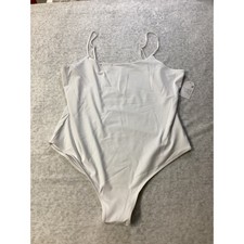 Time and Tru Womens XXL 20 Cami Bodysuit Vivid-White TT26100151731 Layering Base