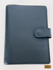 Louis Vuitton Agenda PM Black Epi Leather 6 Ring Planner Cover R20052 LV
