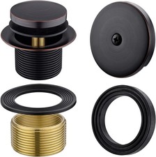Brass Tip-Toe Tub Drain Kit, Oil Rubbed Bronze Tub Drain and Overflow Kit