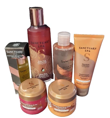 CUSSONS SANCTUARY SPA Sanctuary Spa Job Lot Megga Deal Miracle oil Ruby oud Glow Tonic Body Butter Etc