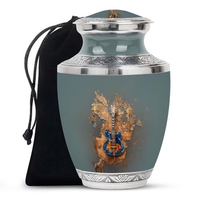 Soul Guitar Cremation Urns for Human Ashes Adult Men & Women (10 Inch)