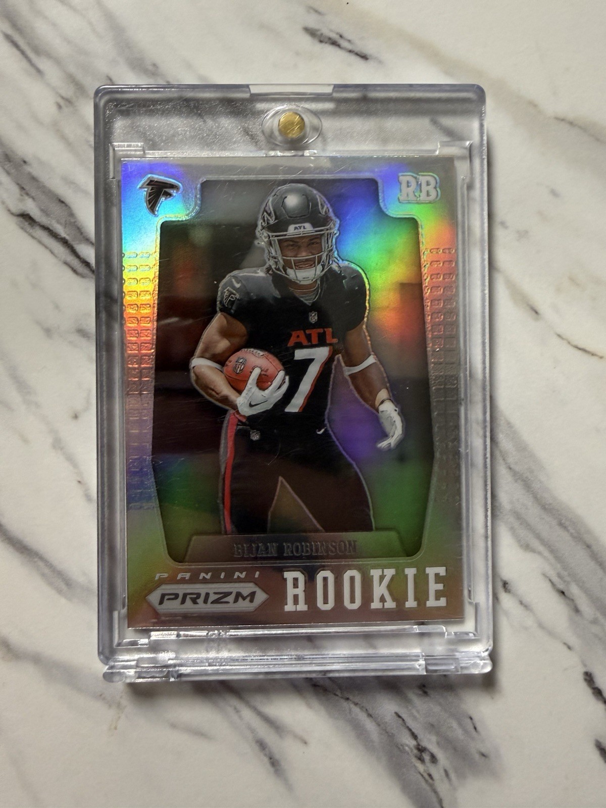 2023 Panini Prizm Prizm Flashback Rookie Bijan Robinson #PFR-6 Silver Prizm (RC)