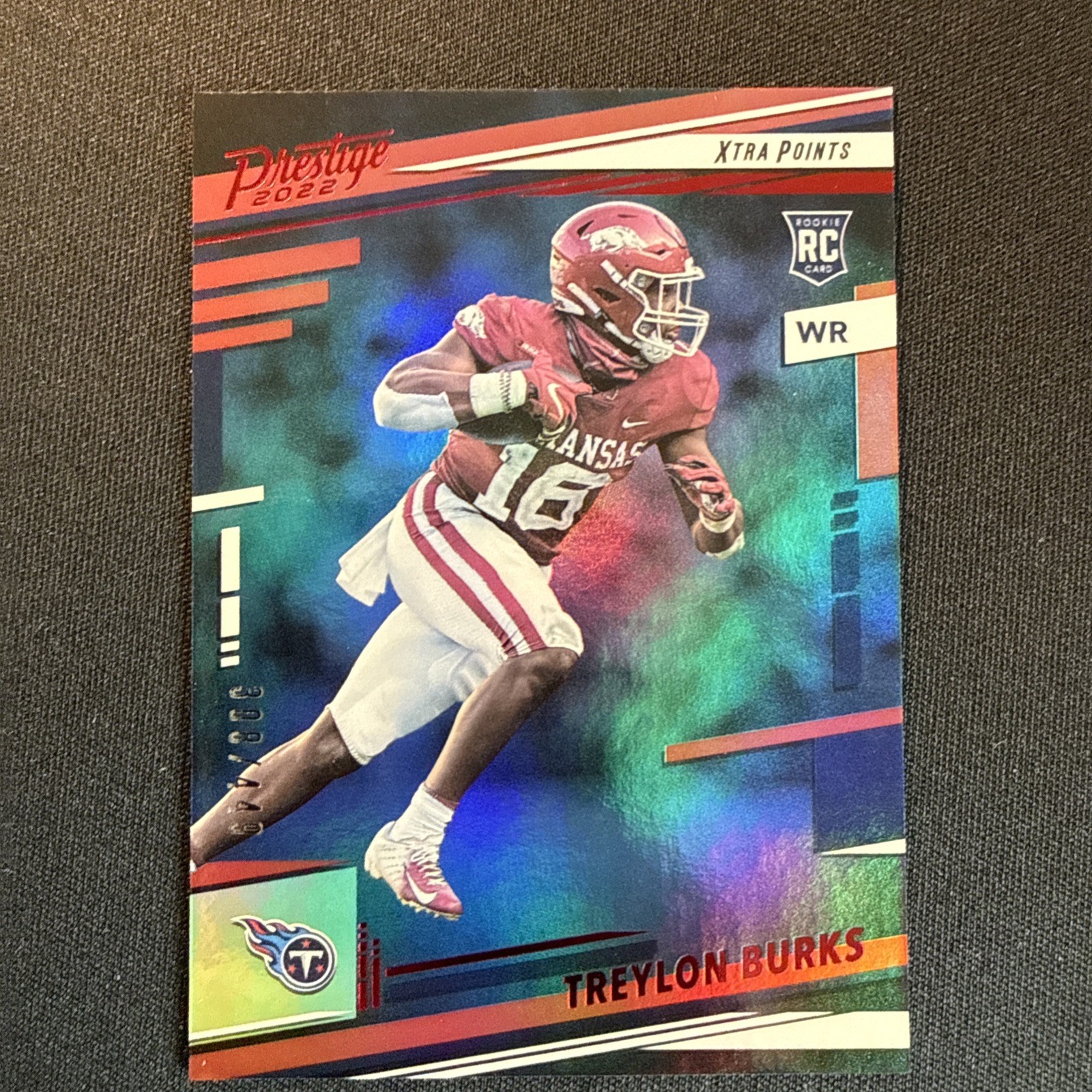 2022 Prestige Rookie Xtra Points Red #316 Treylon Burks /449 RC Titans Arkansas
