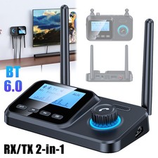 Bluetooth 6.0 Transmitter Receiver 3.5mm AUX ARC TV Home Stereo Audio Adapter