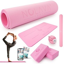 NOLAVA Yoga Mats  Complete Sets - TPE, Non-Slip, Eco-Friendly - Includes Mat...