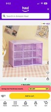 Organizer Plastic Box With 9 Storage Dry for Crafts, Jewelry, Collecting
