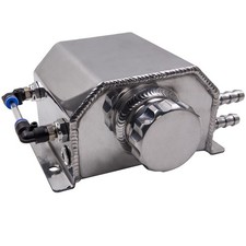 1L Coolant Tank Aluminium Engine Oil Catch Can Breather Tank Bottle Reservoir