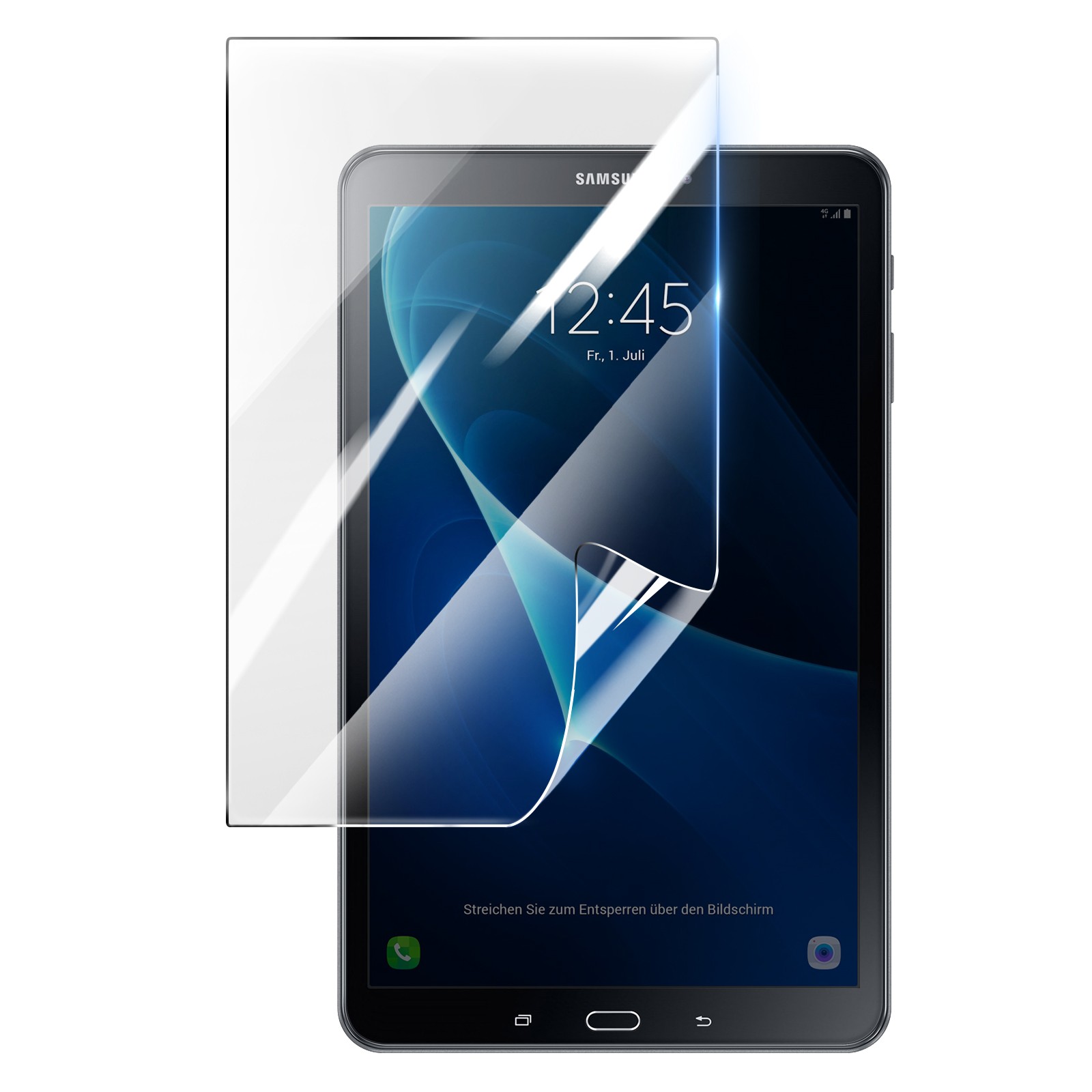 Protection écran hydrogel antichoc Galaxy Tab A6 10.1 idéale pour usage familial et voyage