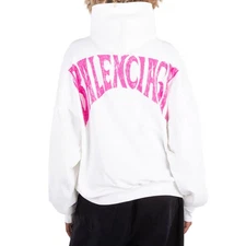 Balenciaga Ladies Paris Tropical Cotton Hoodie - Image 4 of 4