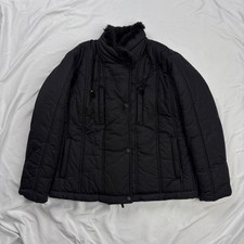 USED ISSEY MIYAKE FUR PADDED JACKET BLACK GOOD