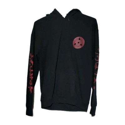 Vintage Naruto Shippuden Hoodie Shonen Jump Black And Red Sz XL