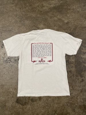 Vintage Hiv Aids Do You Know T Shirt Size Medium White