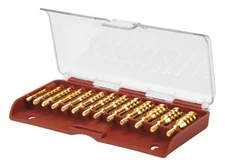 Tipton Gun Cleaning Kit 13 Brass Jags for Rifle Calibers .17 to .46