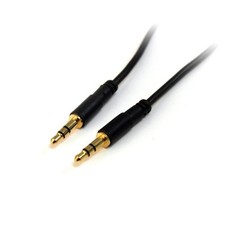 15ft Gold Plated Slim 3.5mm Stereo Audio Cable for iPod iPhone MP3 Players