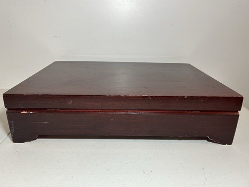 Vintage 1847 Rogers Bros anlaufgeschützte Silberbesteck Truhe Holzkiste Leerkiste - Bild 19 von 24