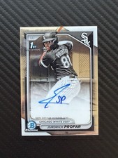 Topps 2024 Bowman Chrome 1st Bowman Auto Jurdrick Profar CPA-JPR White Sox