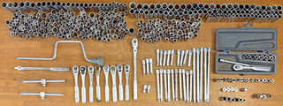 Lot of (415) Craftsman U.S.A. 3/8" Drive Sockets Ratchets Extensions Sets