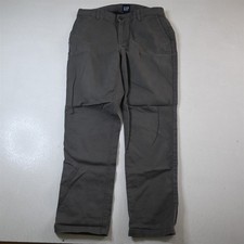 Gap 8 Gray Relaxed Girlfriend Chino Womens Pants