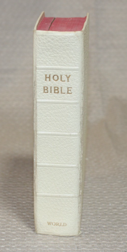 Vintage Holy Bible KJV Self-Pronouncing White Leather 1950 Presentation - Afbeelding 5 van 10