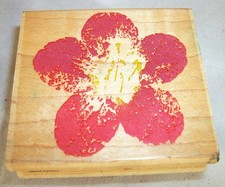 AZALEA BLOSSOM Flower Rubber Stamp on wood by Rubber Stampede 2865E