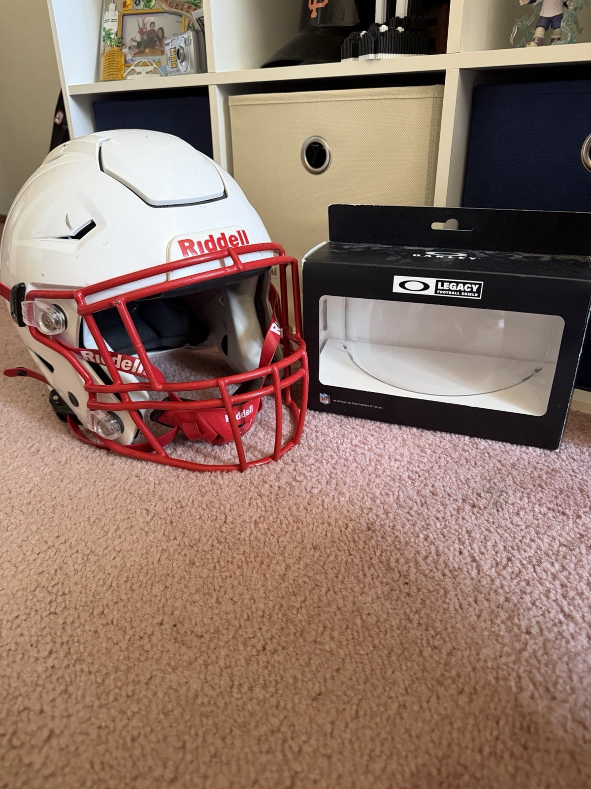 Riddell Speedflex Speed Flex Adult Football Helmet Large W/ CLEAR OAKLEY VISOR