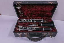AS-IS 1950s Pan American Cavalier Conn Bb Plastic Clarinet w/ Case Mouthpiece