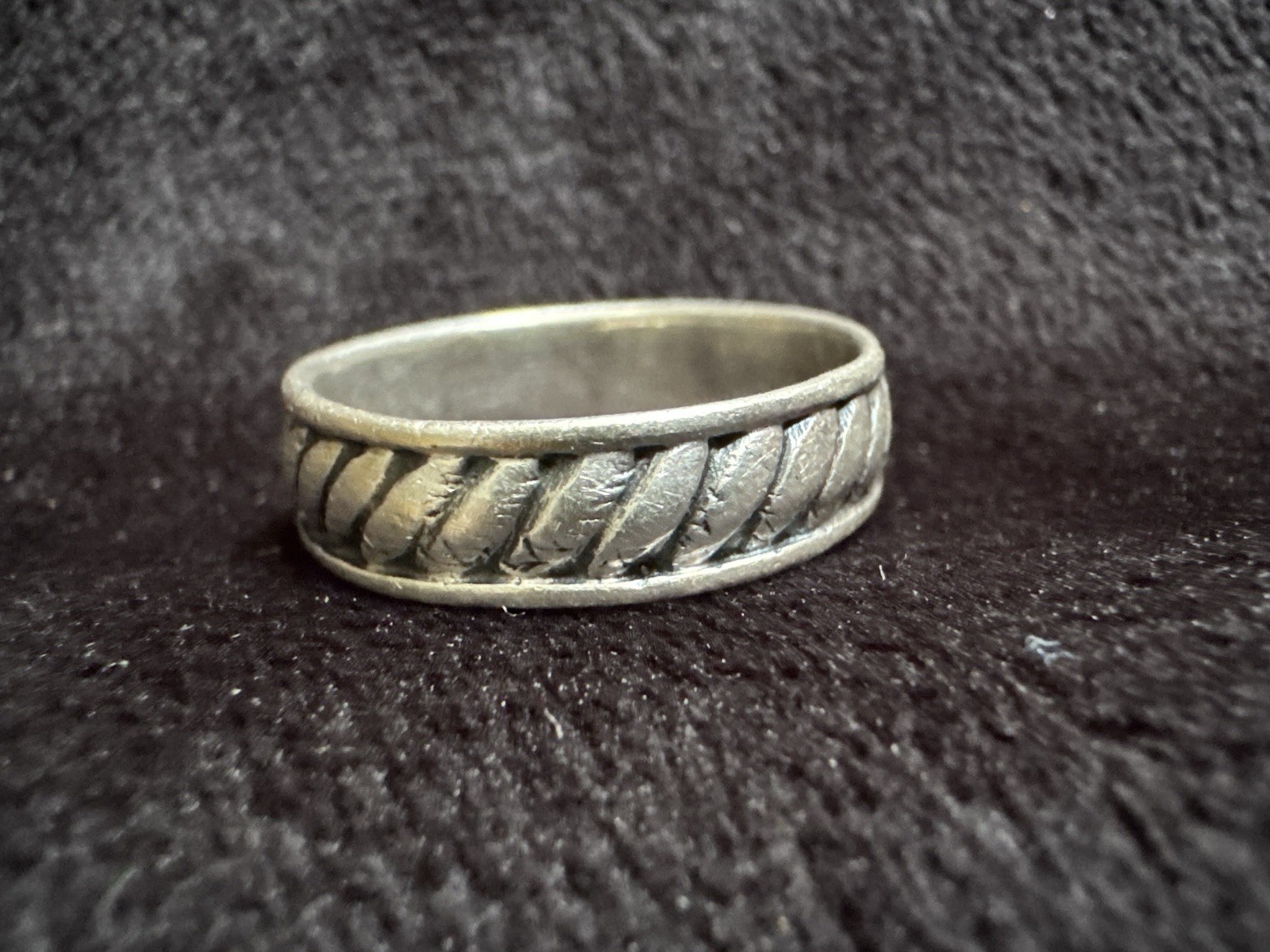 Vintage Sterling Silver Ring Size M1/2 (1) image 4