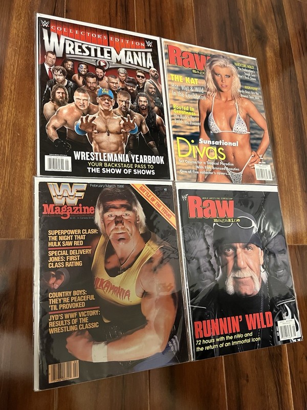 WWF WWE Magazine Hulk Hogan Jericho Poster Cena Wrestlemania NWO WCW Hall Nash