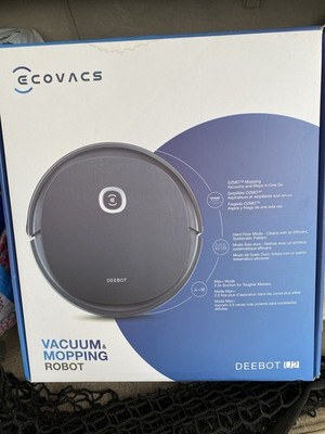 ECOVACS DEEBOT U2SE 2-in-1 Black Robot Vacuum Cleaner and Mop with WiFi & App