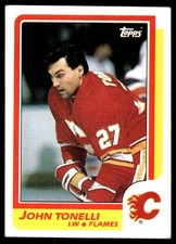 1986-87 Topps JOHN TONELLI #132 Calgary Flames