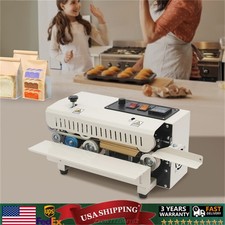 Automatic Continuous Sealing Machine Horizontal Band Sealer Heat Bag Sealer 600W
