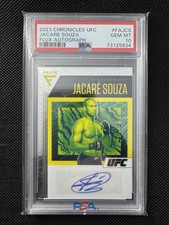 2021 CHRONICLES UFC JACARE SOUZA FLUX AUTOGRAPH AUTO PSA 10 POP 1