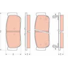 Plaquette de frein Ssangyong RODIUS