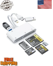 Memory Stick Pro Duo Adapter for iPhone/iPad with Lightning, Type-C, and USB-...