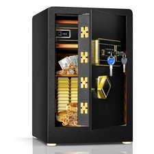 30L Safe Box Digital Keypad Safety Key Lock Built-in Cabinet Box Money Safe case