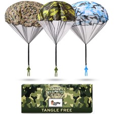 Army Parachute Toys for Kids - Tangle Free Outdoor Flying Parachute Men, Best...