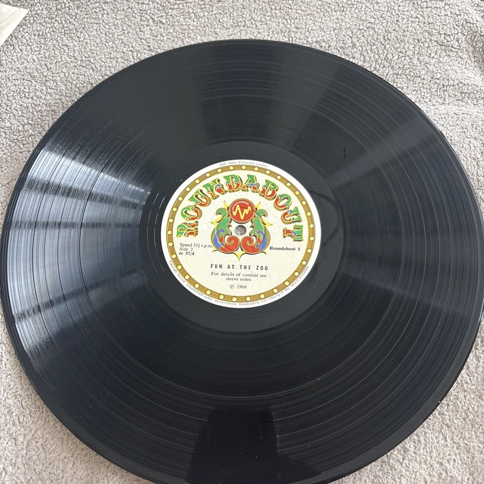 FUN AT THE ZOO Children's Whipsnade Animal Field Recordings RARE 1st BBC LP 1969 - Image 4 of 4