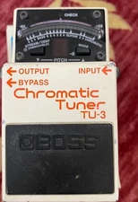 BOSS TU-3 Chromatic Tuner Pedal High Accuracy Tested Working W/Box