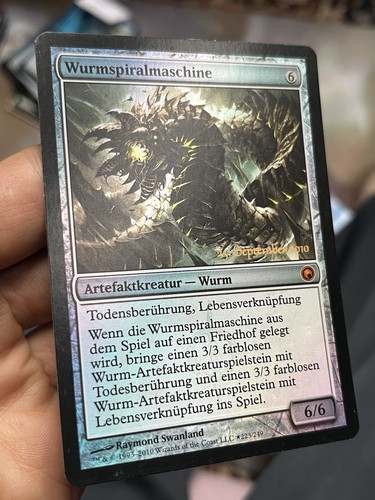 German Foil • Wurmcoil Engine • *Wurmspiralmaschine* • Promo • Mtg (1990) - Picture 2 of 8