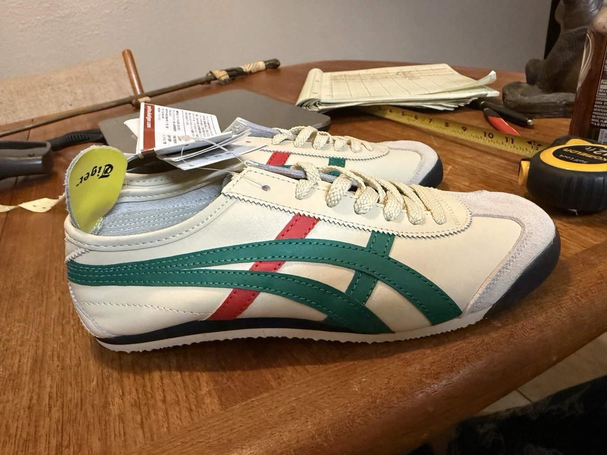 Onitsuka Tiger Casual Shoes for Men with Upper Leather Red for