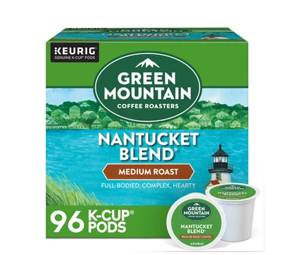Green Mountain Nantucket Blend Coffee K-Cup Pods, Medium Roast, 96ct