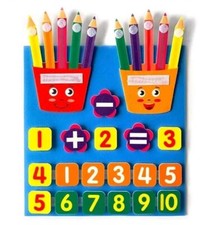 Preschool Educational Math Counting Early Learning Toy For Toddlers Soft Felt