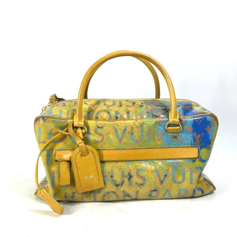 louis vuitton yellow duffle bag